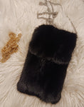 #32 ONYX MINI MINK CROSSBODY BAG