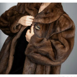 #9999 CHOCOLATE MINK COAT 2XL