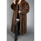 #9999 CHOCOLATE MINK COAT 2XL