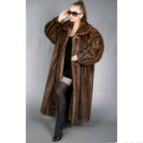 #9999 CHOCOLATE MINK COAT 2XL