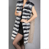 #606 CHINCHILLA W/ WOOL VEST XL