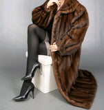 #9999 CHOCOLATE MINK COAT 2XL